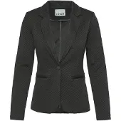 Ichi Blusenblazer "Damen Blazer IHKATE", Damen, Gr. XL, schwarz (rosin, schwarz), Obermaterial: 73% Polyester PES. 25% Viskose CV. 2% Elasthan EL., Blazer Blusenblazer