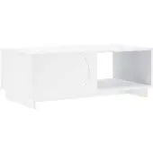 vidaXL Couchtisch Weiß 95 x 50,5 x 35 cm Holzwerkstoff