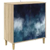 Syfax Sideboard RAALTE Sonoma 69 x 33 x 75 cm Holzwerkstoff