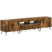 Syfax LED-TV-Schrank BREDA 3 stk. Raucheiche Holzwerkstoff