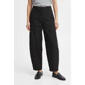 Vero Moda Anzughose "VMSOFIA MW BARREL PANT NOOS", Damen, Gr. S, Länge 30, schwarz, Web, Obermaterial: 62% Polyester, 31% Baumwolle, 7% Elasthan, unifarben, weit lang, Hosen Anzughose, Materialmix