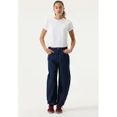 Garcia Weite Jeans , Mädchen, Gr. 170, N-Gr, blau (rinsed), Denim/Jeans, Obermaterial: 99% Baumwolle, 1% Elasthan, unifarben, weit lang, Jeans Weite Jeans, im Five-Pocket Style