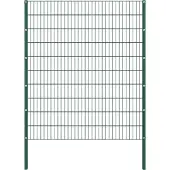 vidaXL Zaunelement mit Pfosten Eisen 176,5 x 200 cm Grün