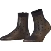 Falke Dot 15 DEN Damen Socken , 35-38, Schwarz, Punkte