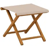 vidaXL Liegestuhl 4 pcs 3 Position Massives Eukalyptus Holz Beige