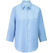 Eterna Long-Bluse 3/4-Arm blau, 40