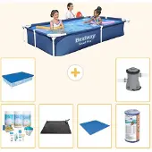 Bestway Steel Pro Rechteckig - 221x150x43 cm - 7-teilig S22211