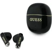 GUESS TWS-Kopfhörer, Glossy Gold Line Classic, schwarz