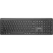 Gembird KB-WPS-03, Volle Größe (100%), Kabellos, RF Wireless + Bluetooth, QWERTY, Schwarz