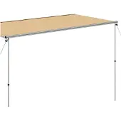 vidaXL Wohnwagen-Markise 4x2x2,15 m Beige