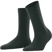 Falke Softmerino Damen Socken, 39-40, Grün, Uni, Schurwolle