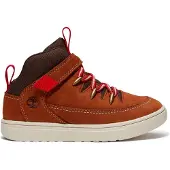 Timberland Unisex für Kinder. TB0A5PVHA4H1 Lederturnschuhe Lisbon Street braun (22), Wohnung, Schnürsenkel, Klettverschluss, Lässig, Kinderb