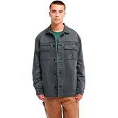 Quiksilver Langarmhemd "Mohab Washed Twill", Herren, Gr. XL, US-Größen, schwarz, Obermaterial: 100% Baumwolle., Hemden Langarmhemd