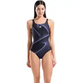 Arena Badeanzug "W FLASH SWIMSUIT U BACK LB" mit UV-Schutz UPF50+, chlorbeständiges Material, schnelltrocknend
