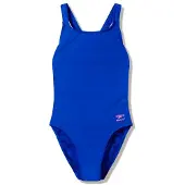 Speedo - Women's Female Solid Leaderback - Badeanzug Gr 42 blau