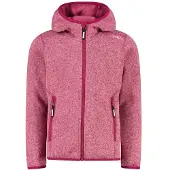 CMP Mädchen Fleece Jacke Fix Hood 3H19825-14CZ 110 - Amaranto-Soft Pink - 110
