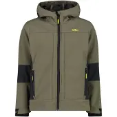CMP Jungen Softshell Jacke Fix Hood 3A00094-00EZ 176 - Olive-Antracite - 176
