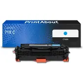PrintAbout Toner kompatibel mit Canon 718 C - Cyan