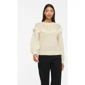 Vila Vimoyano Rundhals Strickpullover
