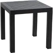 BellaFurn Beistelltisch – Elegant – Wetterbeständig – Hochwertiges Material: Schwarz