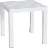 BellaFurn Beistelltisch – Elegant – Wetterbeständig – Hochwertiges Material. Farbe: Weiß