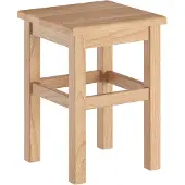 Markenlos Massiver Sitzhocker aus natürlichem Buchenholz, 32 x 32 x 45 cm