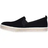 SKECHERS - Espadrillen für Damen, gewebter Stoff GT36153 (34,5 EU) (Schwarz)