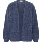 B.young Strickjacke "Damen Langarm BYNYLA", Damen, Gr. XS, blau (blau horizon melange), Obermaterial: 68% Polyester PES. 24% Nylon NY. 7% Wolle mw. 1% Elasthan EL., Strickjacken Strickjacke