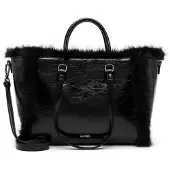 Suri Frey Shopper "Shopper SFY Chessy", Damen, Gr. B/H/T: 49cm x 27cm x 15cm 0, schwarz (schwarz, finish 199), Obermaterial: 70% Polyurethan PU. 30% Polyester PES., Taschen Shopper