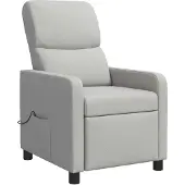 vidaXL Massage Relaxsessel Wolkengrau Polyester
