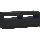 Syfax LED-TV-Schrank Schwarz Holzwerkstoff