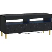 Syfax LED-TV-Schrank Schwarz Holzwerkstoff