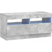 Syfax LED-TV-Schrank Betongrau Holzwerkstoff