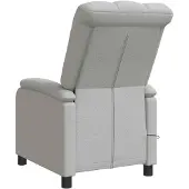 vidaXL Massage Relaxsessel Wolkengrau Stoff