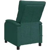 vidaXL Massage Relaxsessel Dunkelgrün Stoff