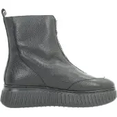 Wonders für Damen. A-5202_5078_5792 Xfly 02 Stiefeletten aus Leder in Schwarz (40), Wohnung, Reißverschluss, Lässig