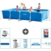 Intex Rechteckiger Frame Pool - 450x220x84 cm - 8-teilig S30269