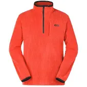 Picture - Weavy 1/4 Grid Fleece - Fleecepullover Gr M rot