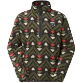 Picture - Kimag Printed 1/4 Fleece - Fleecepullover Gr L oliv