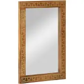 vidaXL Badspiegel 50x70x2,5 cm Massivholz Mango und Glas