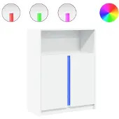 vidaXL LED-Sideboard Weiß 77x34x100 cm Holzwerkstoff