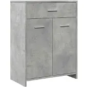 vidaXL Badezimmerschrank Betongrau 60x33x80 cm Holzwerkstoff