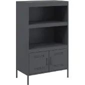 vidaXL Highboard Anthrazit 68x39x113 cm Stahl