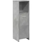 vidaXL Badezimmerschrank Betongrau 30x30x95 cm Holzwerkstoff