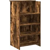 vidaXL Empfangstheke Räuchereiche 55x50x103,5 cm Holzwerkstoff