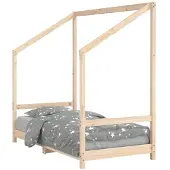 vidaXL Kinderbett 80x160 cm Massivholz Kiefer
