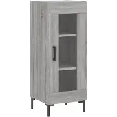 vidaXL Sideboard Grau Sonoma 34,5x34x90 cm Holzwerkstoff