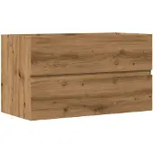 vidaXL Waschbeckenunterschrank Artisan-Eiche 90x38,5x45 Holzwerkstoff