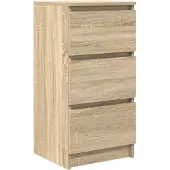 vidaXL Sideboard Sonoma-Eiche 37,5x35x76 cm Holzwerkstoff