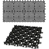 BigDean 8x Rasengitter Paddockplatte SCHWARZ 50x50 cm Rasenmatten Rasenwaben Kiesgitter Parkplatzrasen 2m2